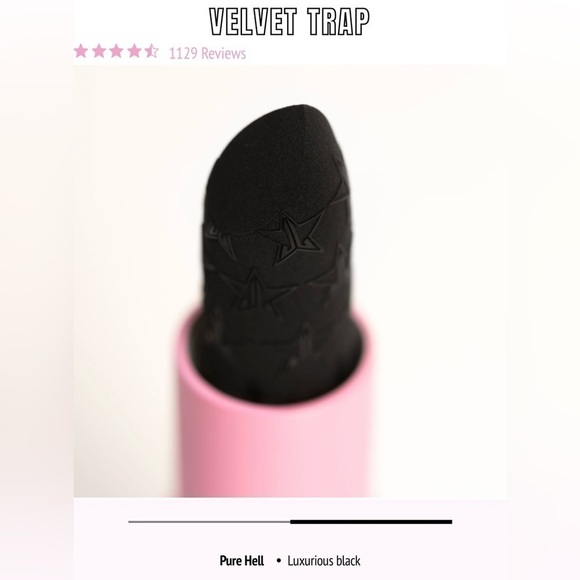 Brand New Jeffree Star Velvet Trap Lipstick in color Pure Hell - Picture 4 of 4